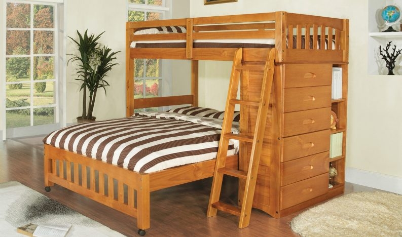 تخت خواب دو طبقه | کد: Bed270 - انواع اتاق خواب در دکوراسیون لومه