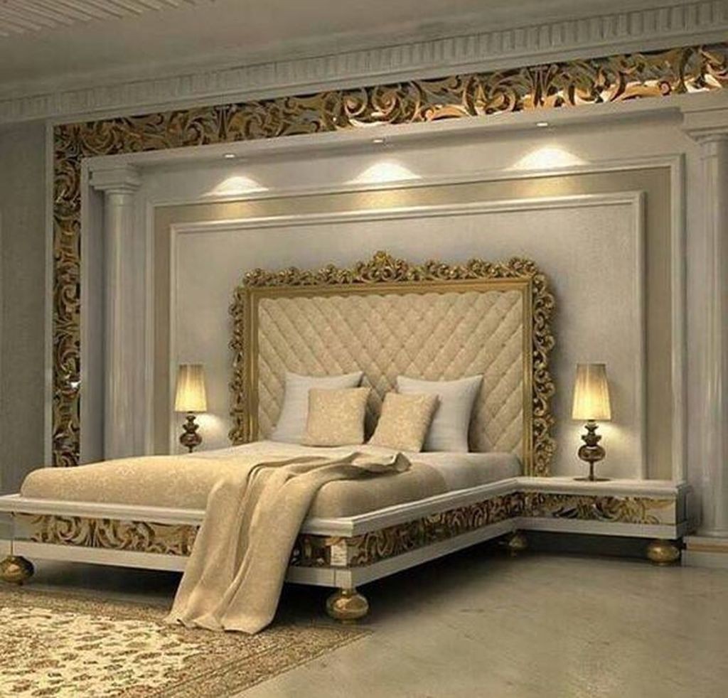 تخت خواب سلطنتی | کد B155 - انواع اتاق خواب در دکوراسیون لومه